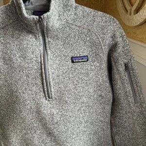 Patagonia Women's Better Sweater 1/4 Zip Fleece - Charcoal Gray - Size Medium